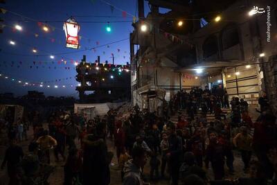  عکس/ آذین‌بندی غزه به مناسبت آغاز ماه مهمانی خدا