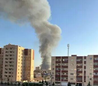  آتش‌سوزی در مناطق مسکونی پرند/ تصاویر