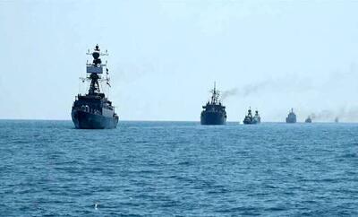  استقرار ناوهای نیروی دریایی ایران در دریای عمان