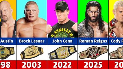  تمام قهرمانان کمربند WWE از سال 1963 تا 2026؛ با حضور جان سینا، رومن رینز، آندرتیکر، براک لزنر و استیو آستین - پارس فوتبال