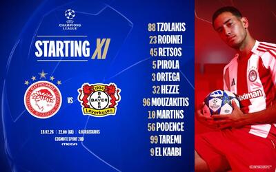  حضور طارمی در ترکیب اصلی المپیاکوس مقابل بایرلورکوزن - پارس فوتبال