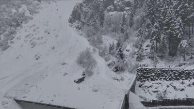  خارج شدن قطار از ریل در سوئیس