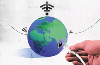  قطعی‌های گسترده  و استفاده از اینترنت ماهواره‌ای