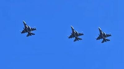  تصاویر انتقال اف 16 و اف 22 های آمریکا به خاورمیانه