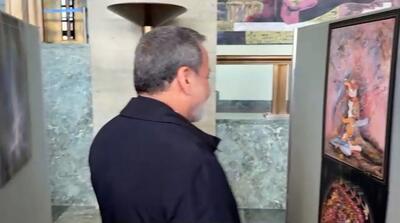  بازدید عراقچی از نمایشگاه آثار استاد فرشچیان در مقر سازمان ملل