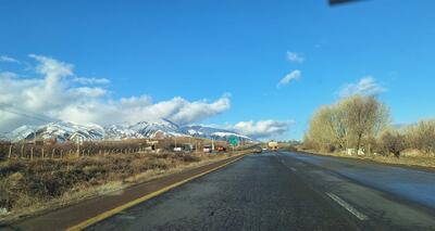  نمایی از جاده تبریز به مرند