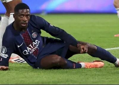  نیمه اول فاجعه پاری‌سن‌ژرمن: دمبله مصدوم شد