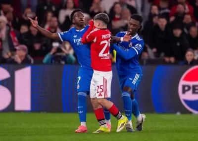  لب‌خوانی: وینیسیوس به بازیکن بنفیکا چه گفت؟