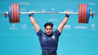  جایگاه نخست لیگ وزنه‌برداری به رکورددار جوانان جهان رسید