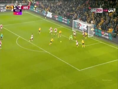  گل دوم ولورهمپتون به آرسنال (گل به خودی)
