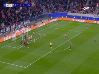  گل دوم لورکوزن به المپیاکوس توسط شیک