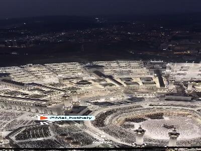  نمایی باشکوه از خانه خدا در نخستین شب ماه رمضان
