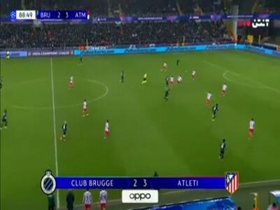  گل سوم کلوب بروژ به اتلتیکومادرید توسط زولیس