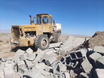  رفع تصرف بیش از ۱۷ هزار مترمربع از اراضی ملی شهرستان مهریز