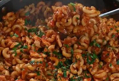  طرز تهیه پاستای مرغ ساده و سریع برای شام / دستور پخت پاستا با مرغ