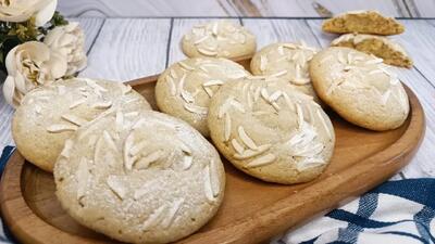  آموزش کوکی بادام / نرم و خوشمزه، مناسب برای مهمانی ها !