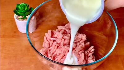  ماست را با گوشت چرخکرده مخلوط کنید / طرز تهیه شام سریع و خوشمزه