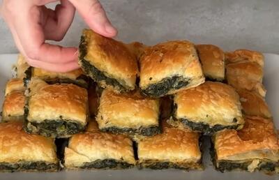  طرز تهیه پای اسفناج لایه لایه خوشمزه و مجلسی؛ برای شام یا مهمانی