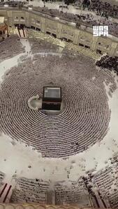  تصویری خیره‌کننده از کعبه از بالا