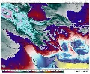  دمای هوا از روز جمعه کاهش می‌یابد؛ هشدار ورود موج جدید بارش‌ها به کشور
