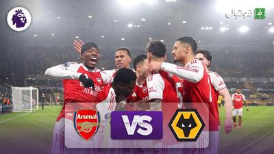  خلاصه بازی ولورهمپتون 2-2 آرسنال