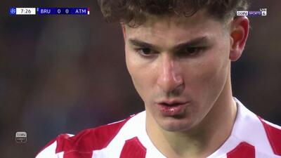  گل اول اتلتیکو مادرید به کلوب بروژ (آلوارز)