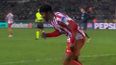  گل دوم اتلتیکو مادرید به کلوب بروژ (لوکمن)