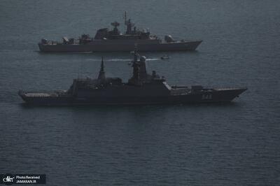  تصاویری جدید از رزمایش نیروهای دریایی ایران و روسیه