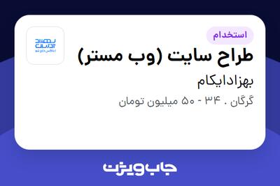  استخدام طراح سایت (وب مستر) در بهزادایکام