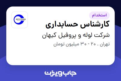  استخدام کارشناس حسابداری در شرکت لوله و پروفیل کیهان