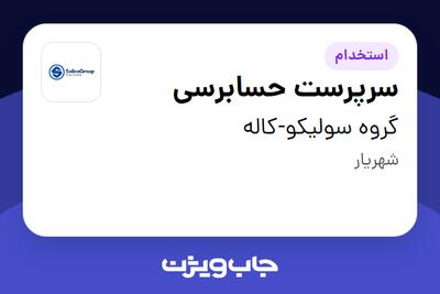  استخدام سرپرست حسابرسی - آقا در گروه سولیکو-کاله