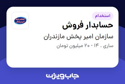  استخدام حسابدار فروش در سازمان امیر پخش مازندران