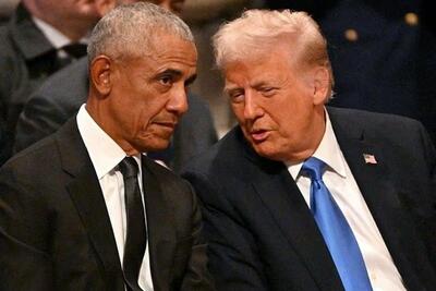  لحظه‌ای که دونالد ترامپ، اوباما را به گریه انداخت