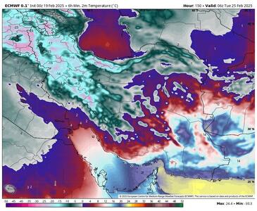  دمای هوا از روز جمعه کاهش می‌یابد؛ هشدار ورود موج جدید بارش‌ها به کشور