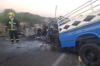  تصادف خونین در کمربندی بندر دیر بوشهر جان 4 نفر را گرفت