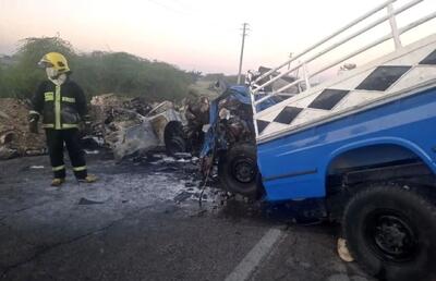  تصادف مرگبار در کمربندی بندر دیر بوشهر چند کشته برجا گذاشت