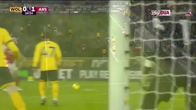  گل اول آرسنال به ولورهمپتون+ ویدئو