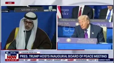  چرت زدن ترامپ حین سخنرانی سران عرب