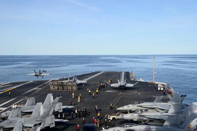  ناو هواپیمابر آمریکایی به آب‌های اسرائیل می‌آید