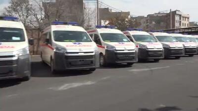  الحاق ۱۰۰ دستگاه آمبولانس به ناوگان اورژانس بیمارستانی کشور