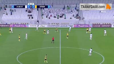  گل الاهلی مقابل سپاهان روی پاس اشتباه دانشگر (الاهلی 1-0 سپاهان)