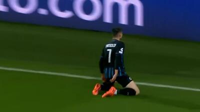  گل دوم کلوب بروژ به اتلتیکومادرید توسط ترسولدی