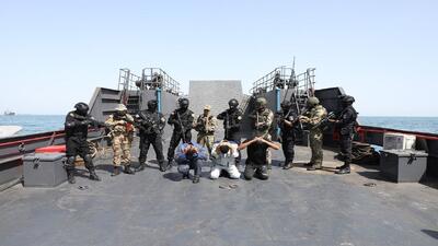  تمرین آزادسازی کشتی ربوده شده در رزمایش مرکب دریایی نیرو‌های دریایی ایران و فدراسیون روسیه