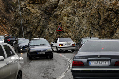  جاده چالوس یکطرفه شد/ ترافیک نیمه سنگین در راه‌های مازندران