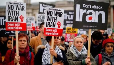  پویش ضد جنگ انگلیس خواستار فشار حداکثری برای جلوگیری از تنش نظامی با ایران شد