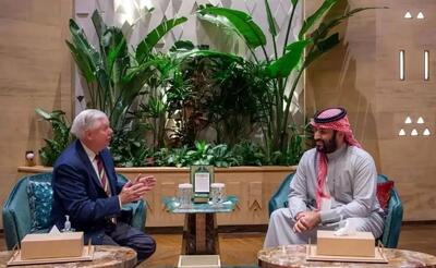  دیدار غیرمنتظره لیندسی گراهام و بن‌سلمان/ موضوع این جلسه چه بود؟
