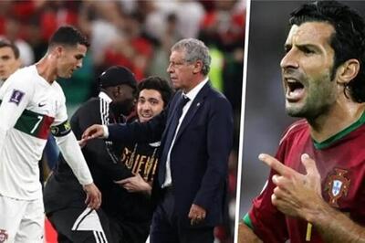  واکنش فیگو به مقایسه با کریستیانو رونالدو