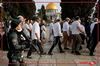  محدودیت شدید توسط اشغالگران صهیونیست در مسجدالاقصی