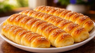  طرز تهیه نان پنیری نرم و لطیف / با بافتی مخملی و طعمی دلپذیر