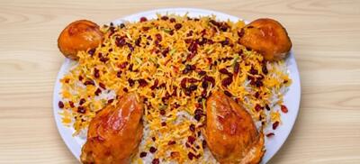  طرز تهیه زرشک پلو با مرغ خوشمزه و مجلسی مرحله به مرحله